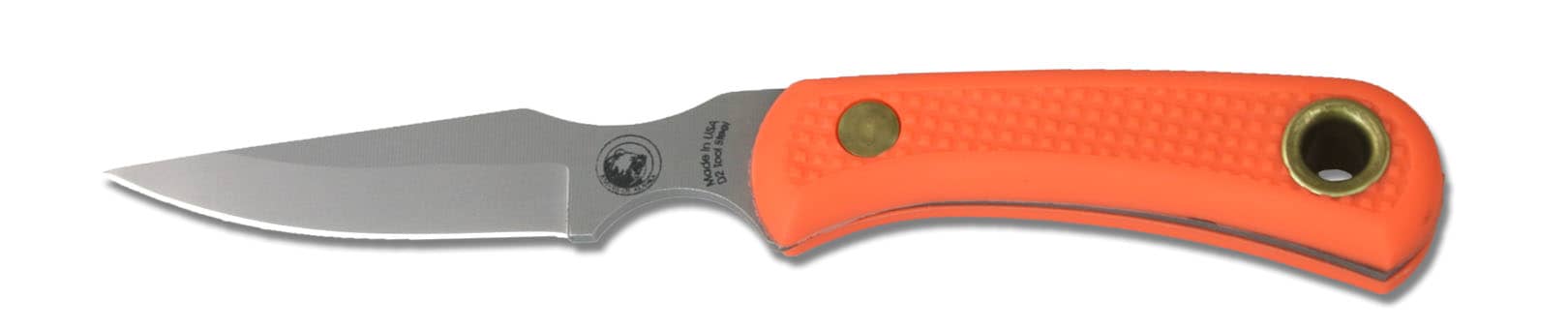 Knives Of Alaska Cub Bear Orange Suregrip Fixed Blade Knife