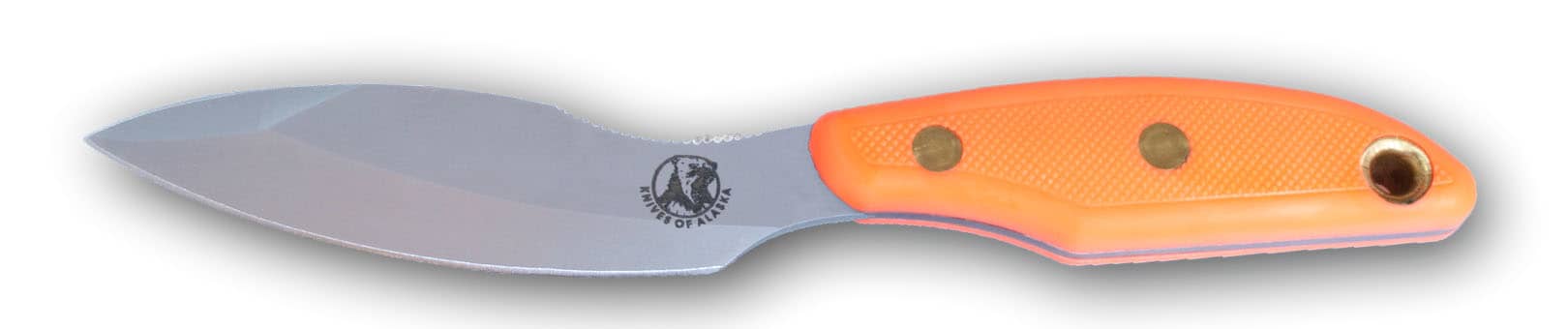 Knives Of Alaska Yukon #1 Orange Suregrip Fixed Blade Knife