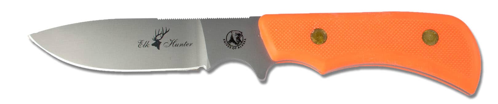Knives Of Alaska Elk Hunter Orange Suregrip Fixed Blade Knife