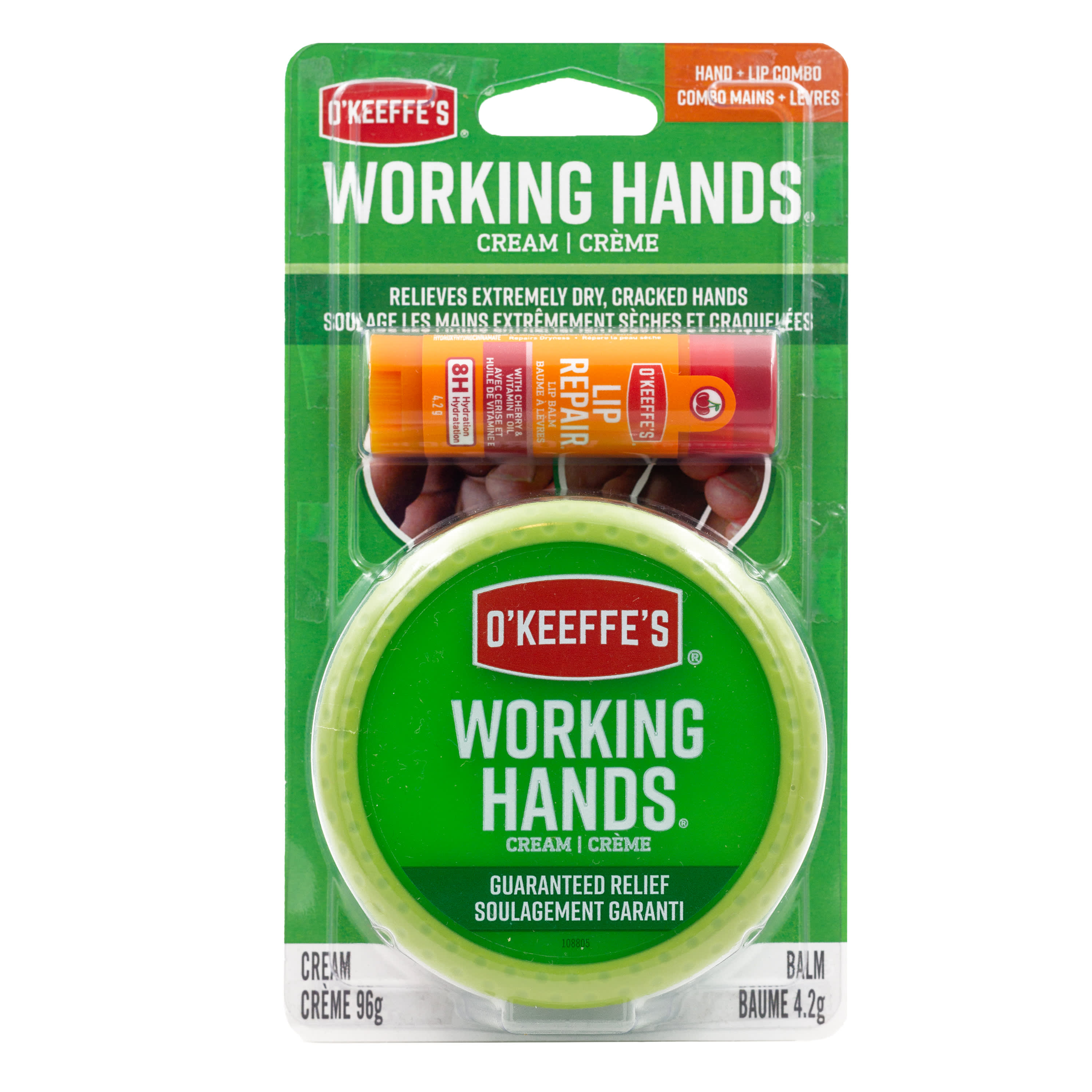 O'Keeffe's Working Hands Personal Care Jar with Lip Repair