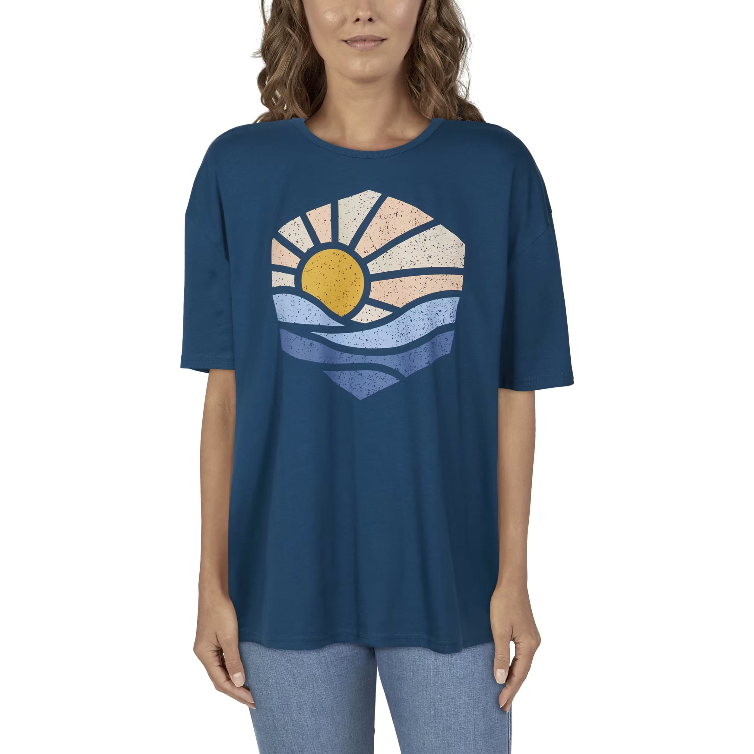Natural Reflections® Women’s Sun Wave Graphic Short-Sleeve T-Shirt