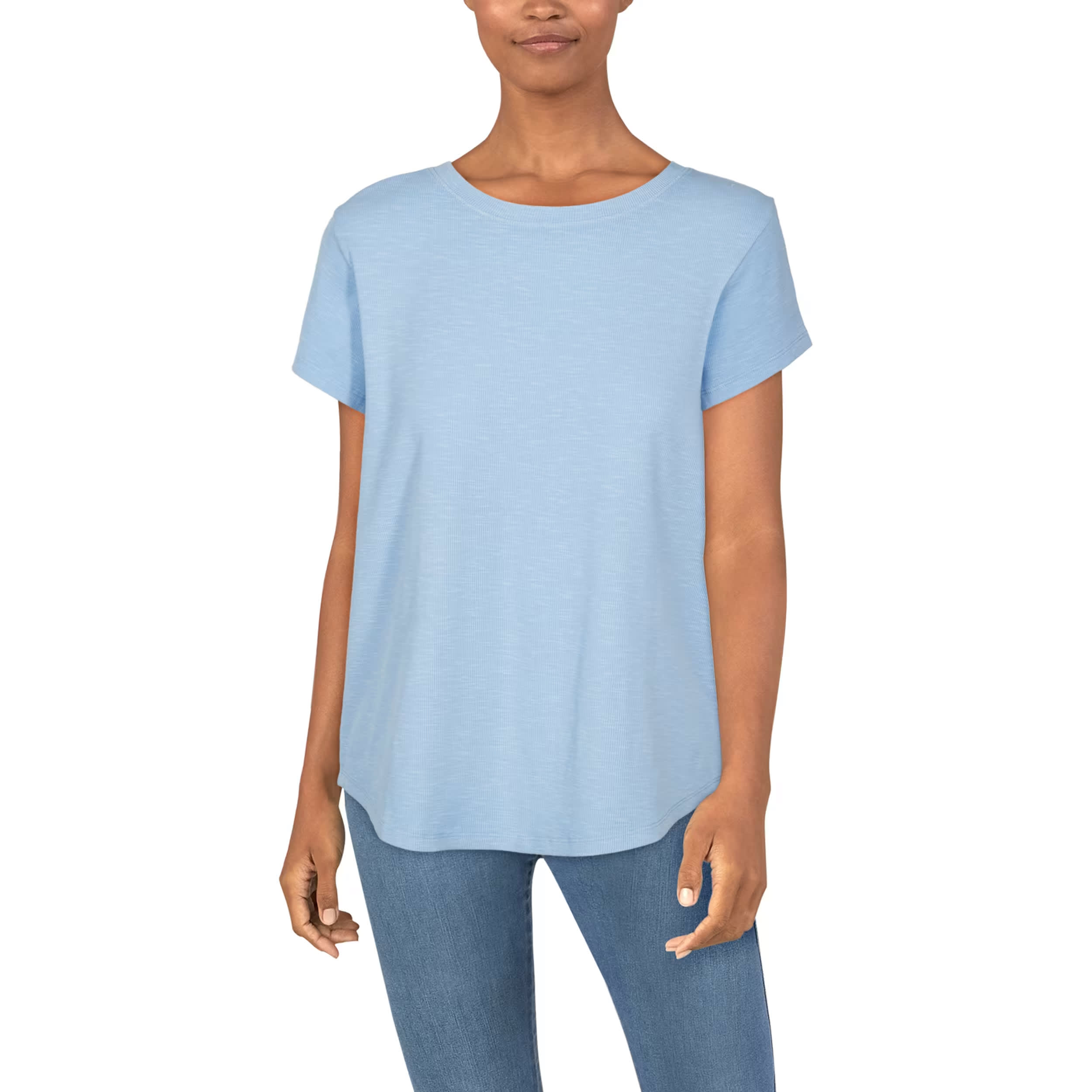 Natural Reflections® Women’s Peyton Slub Short-Sleeve Crewneck Shirt