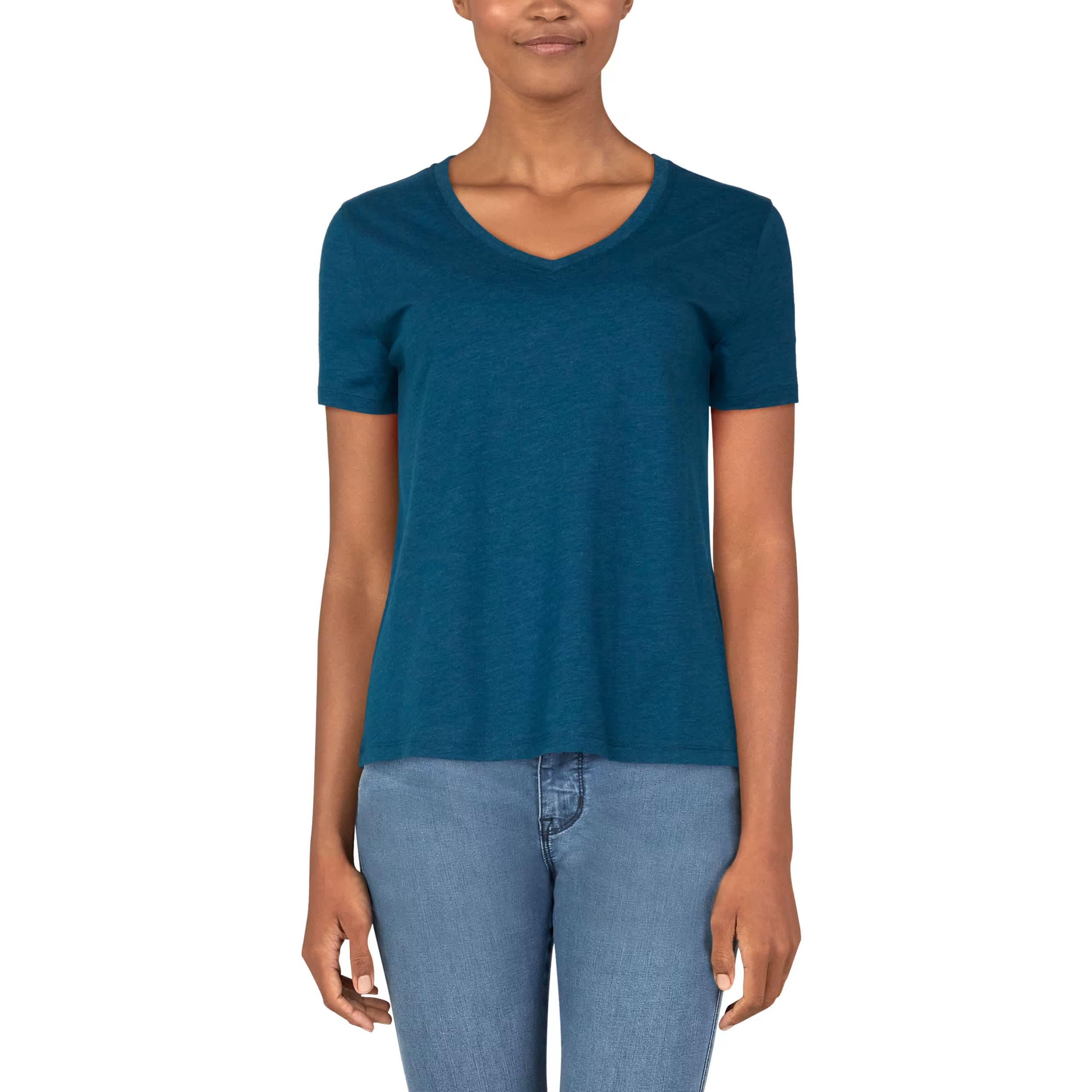 Natural Reflections® Women’s Everyday V-Neck Short-Sleeve T-Shirt
