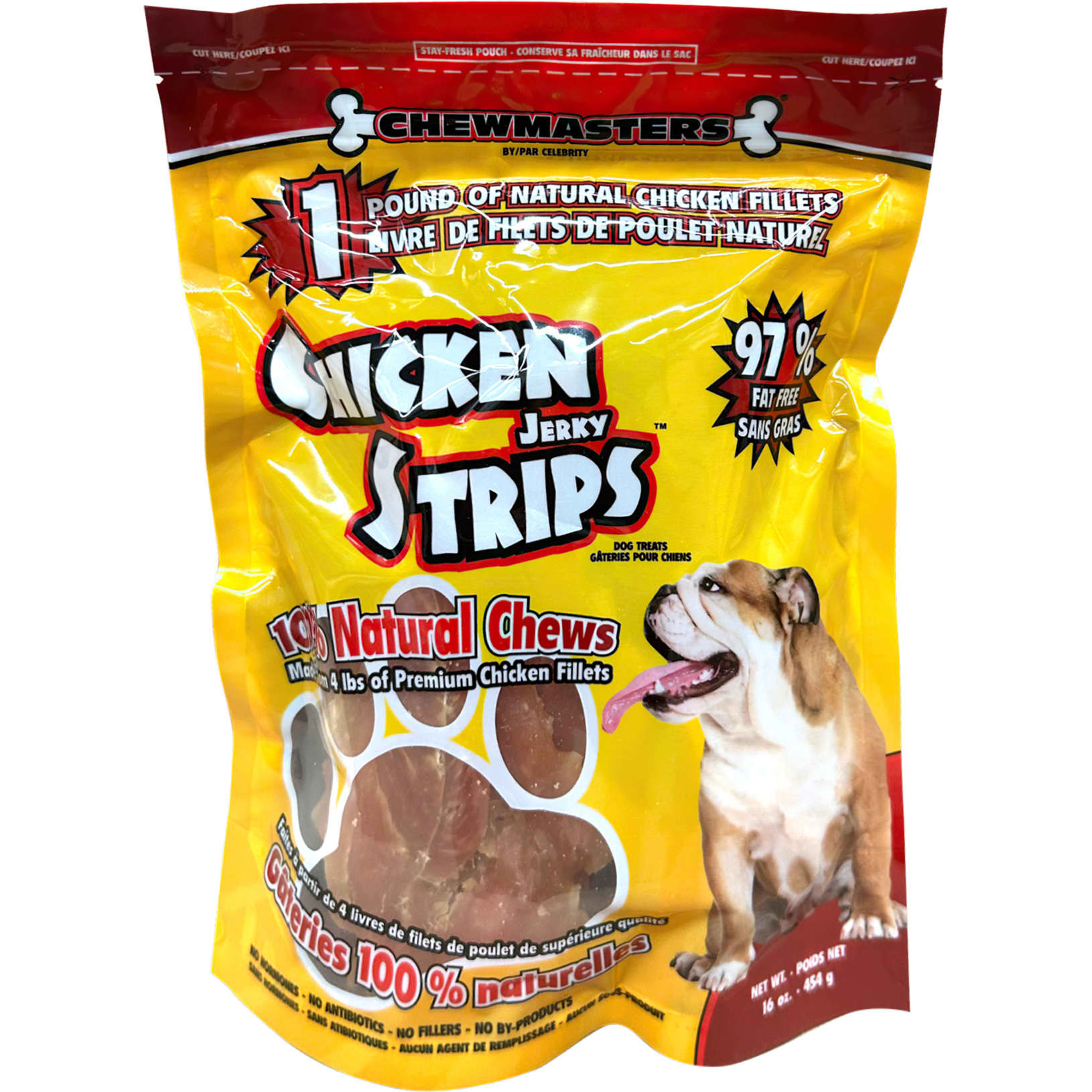Chewmasters Chicken Jerky Strips