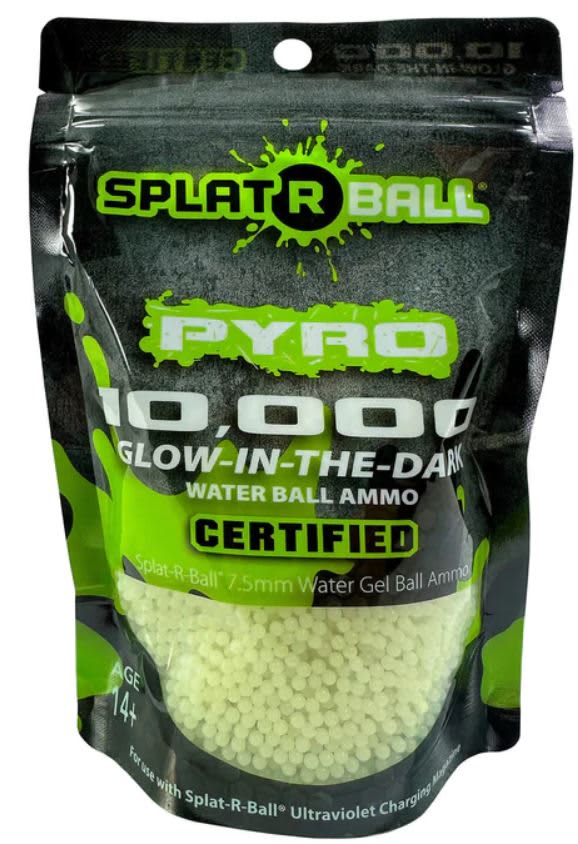 Splat-R-Ball® Pyro Glow-in-the-Dark Water Ball Gel Ammo 