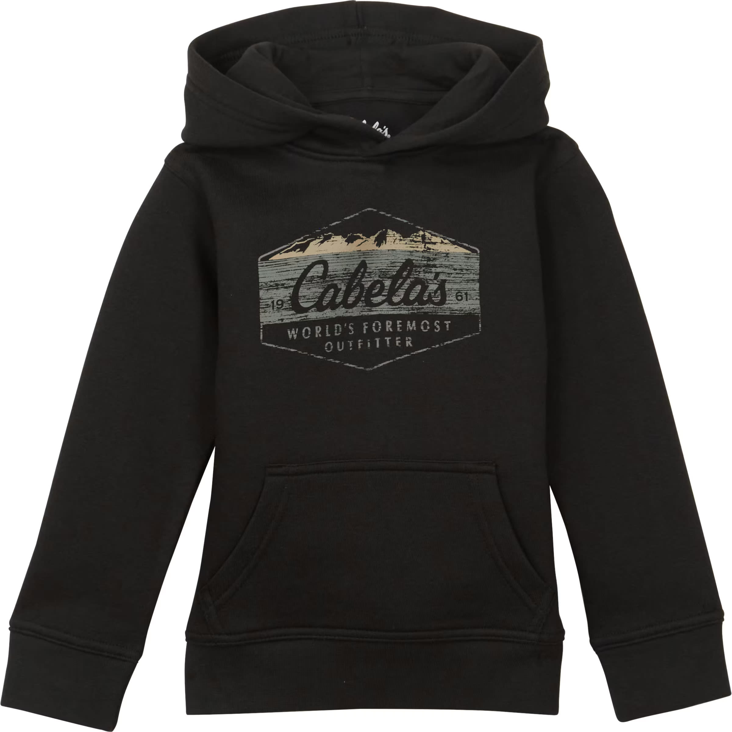 Cabela s Toddlers Youth Lockup Logo Long Sleeve Hoodie Cabela s Canada