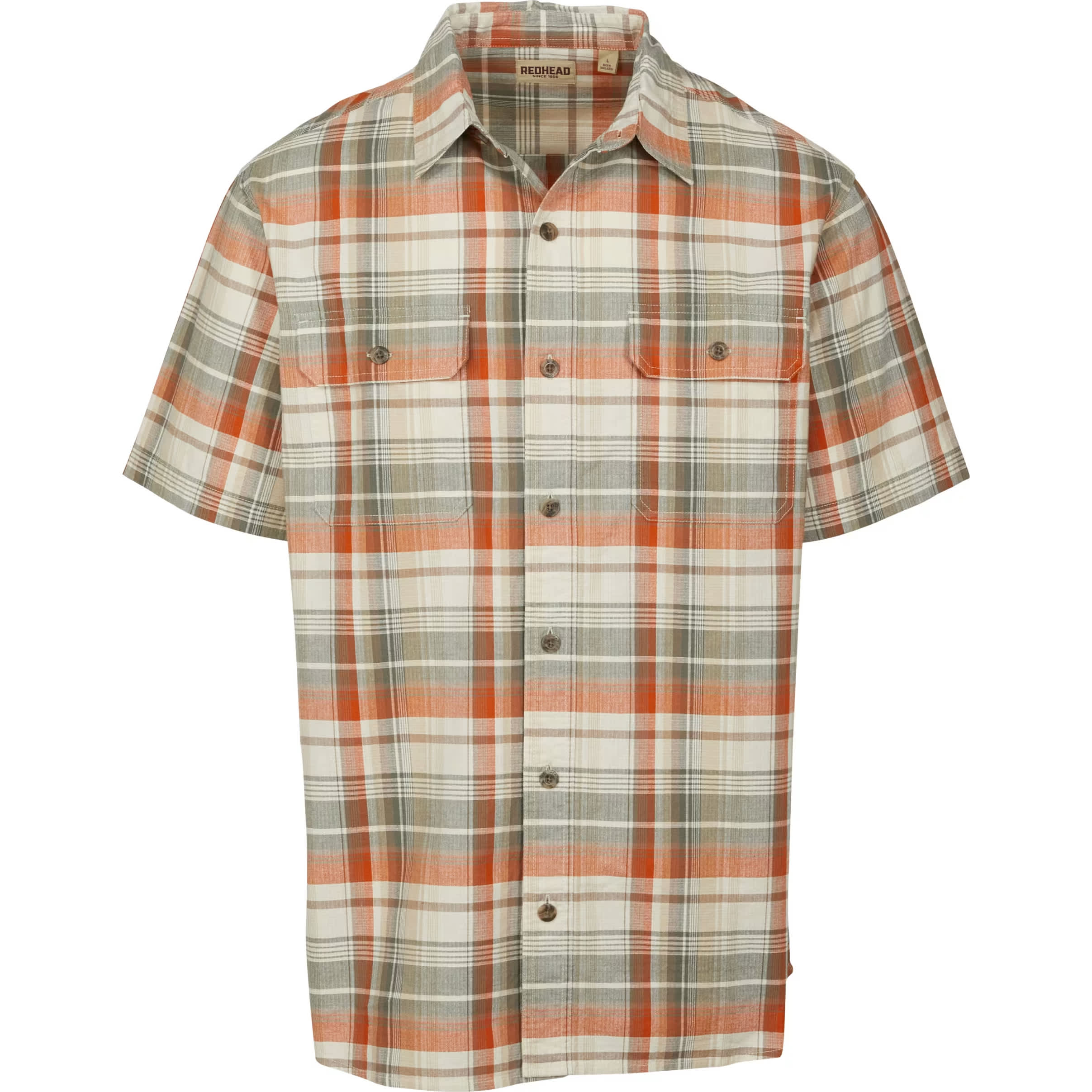 RedHead® Men’s Ripstop Rock Creek Plaid Short-Sleeve Shirt