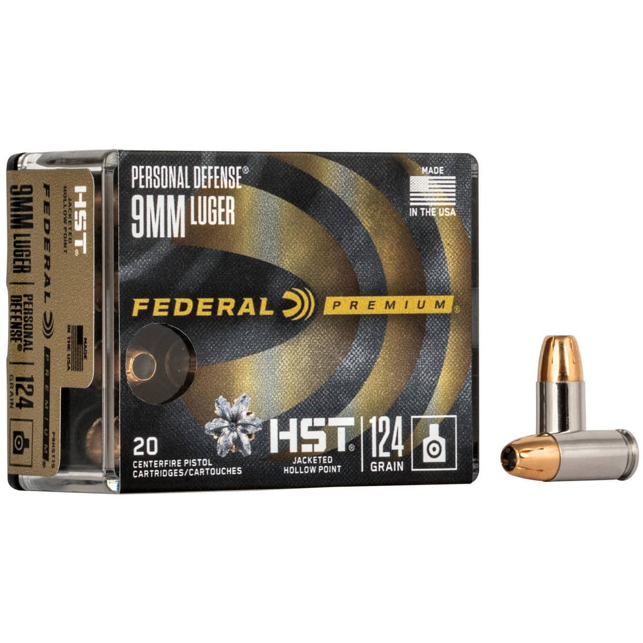Federal Premium® Personal Defense® HST® Centerfire Pistol Cartridges