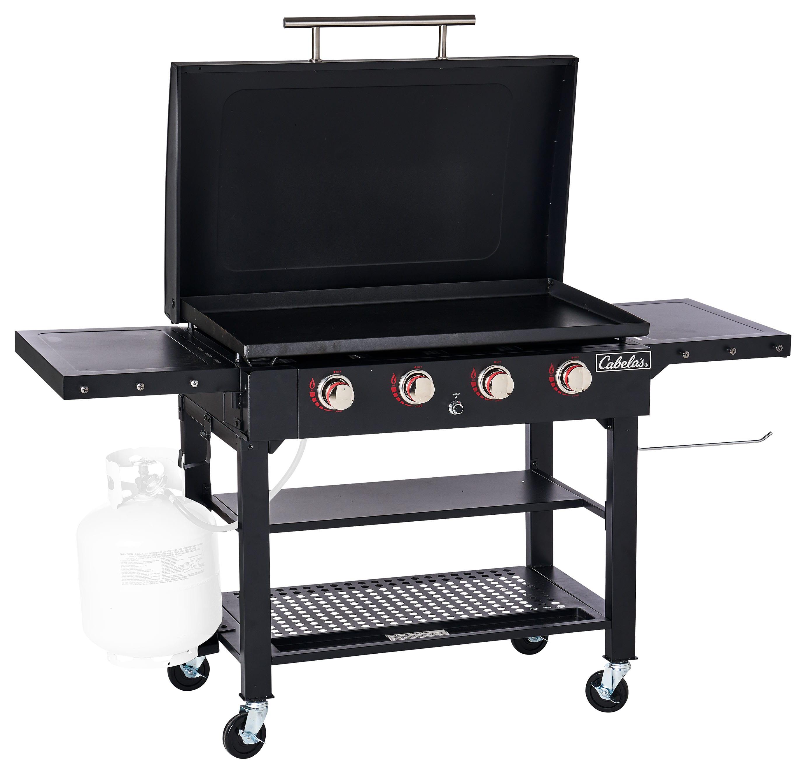 Gas griddle with lid hot sale