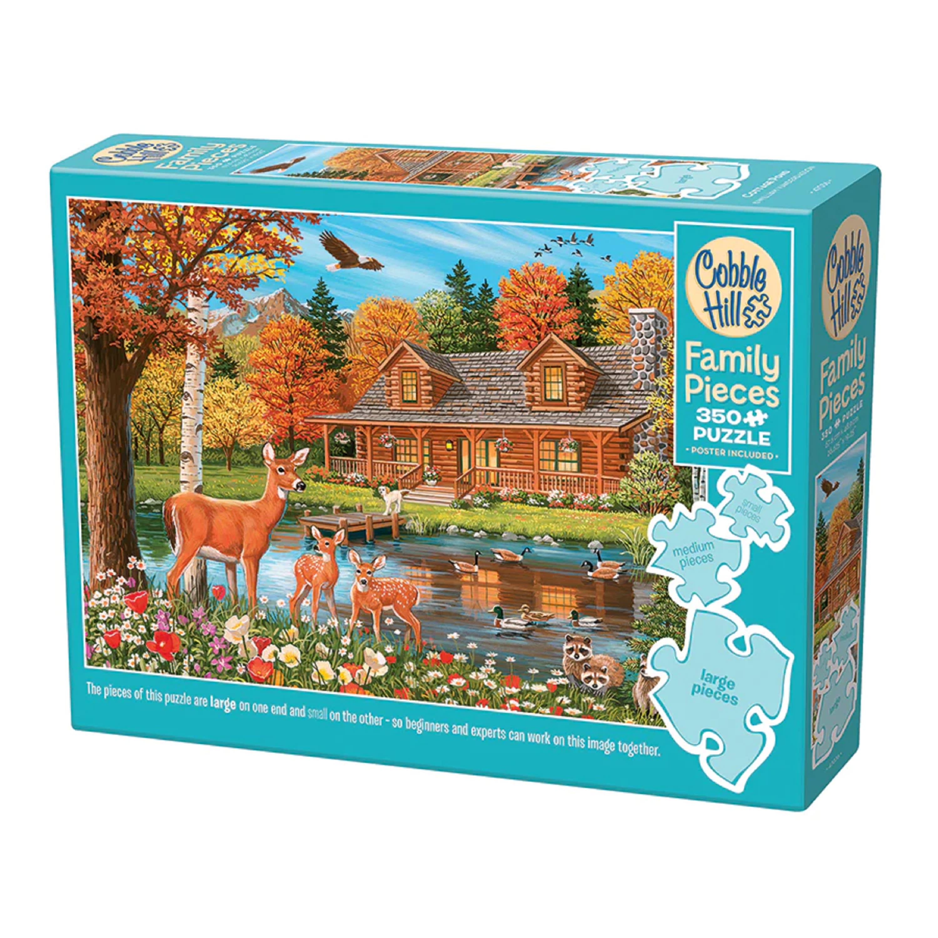 Cobble Hill Cottage Pond Puzzle - 350 Pieces