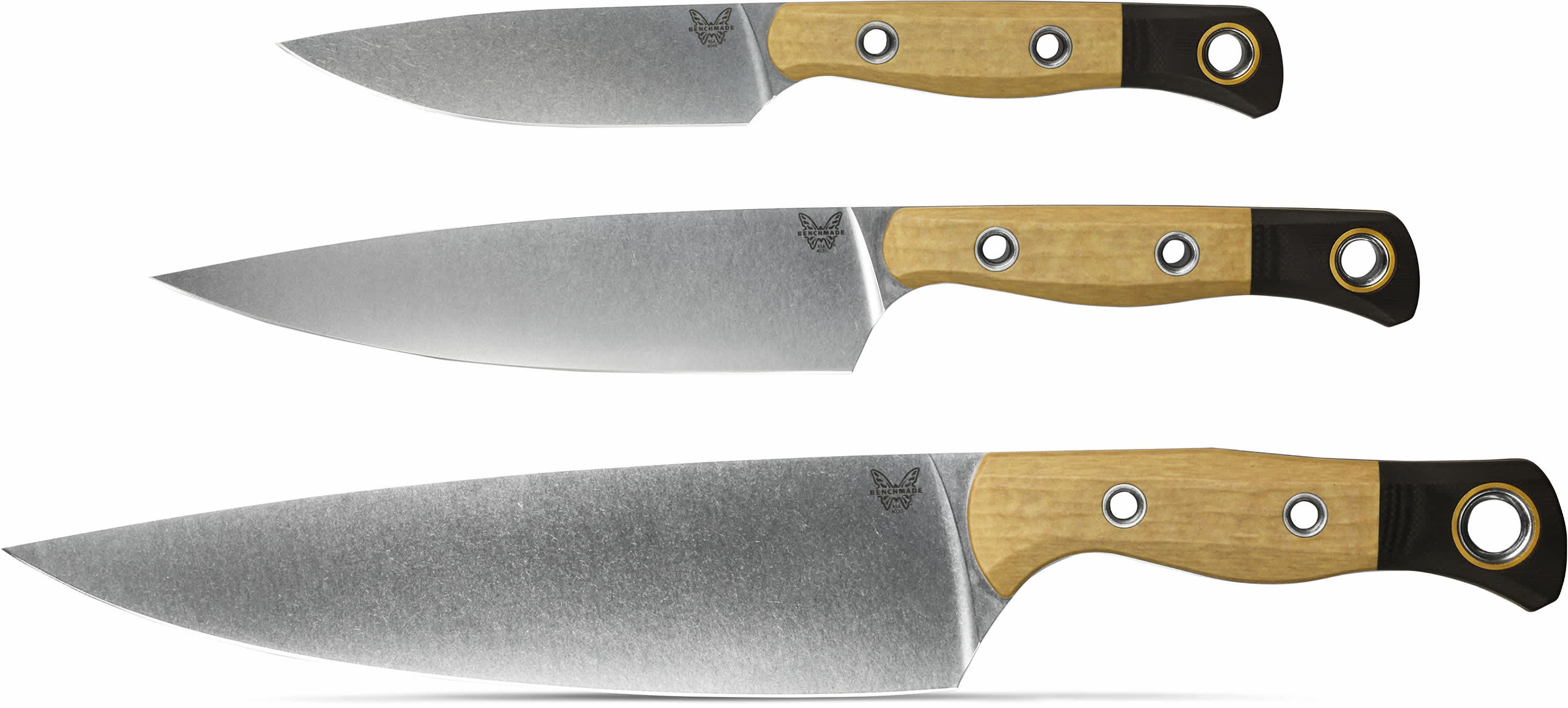 Benchmade® 4000-02 3 Piece Kitchen Knife Set - Tan