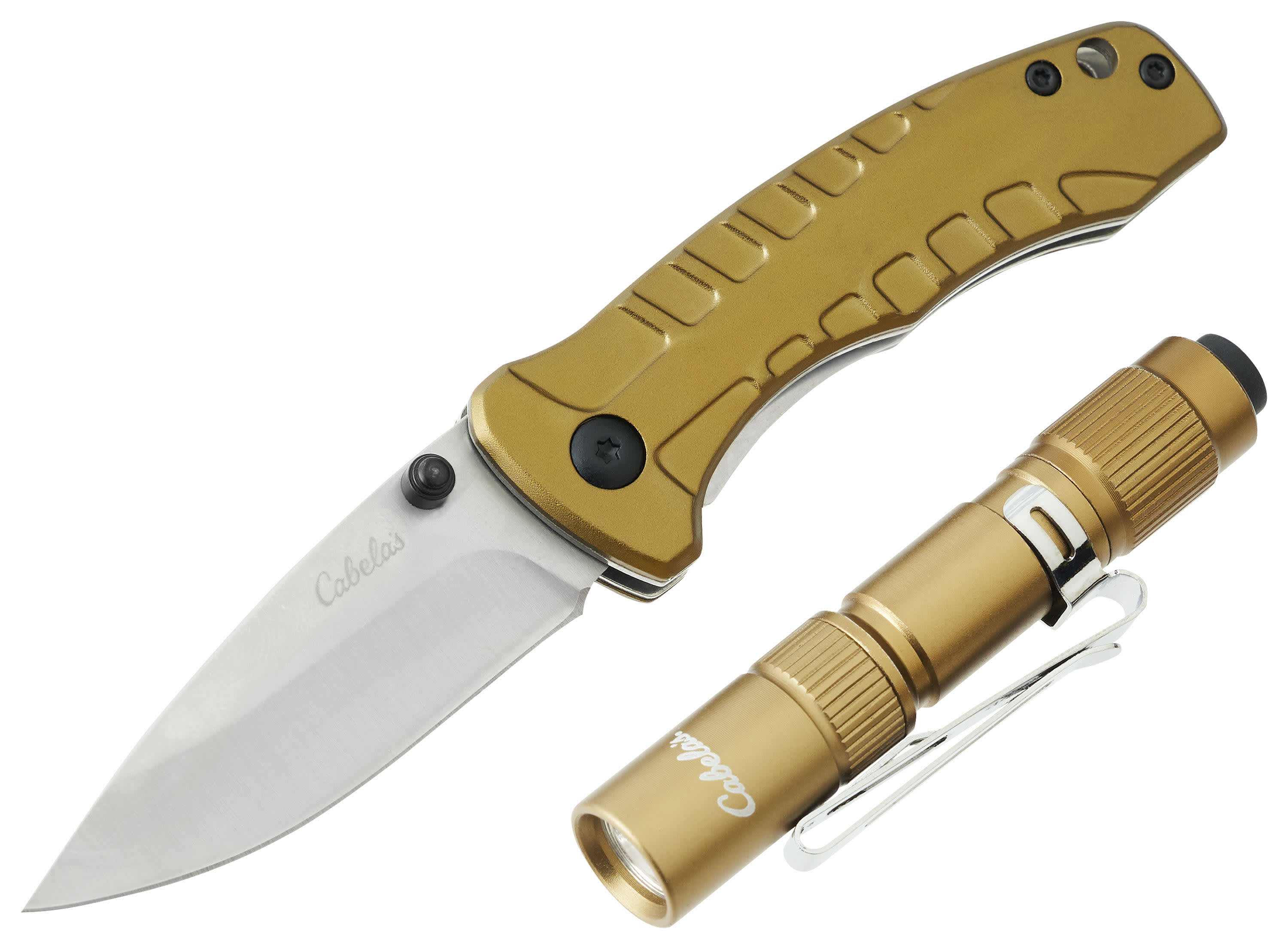 Cabela's® Outdoor Essentials Flashlight and Folding Knife Combo