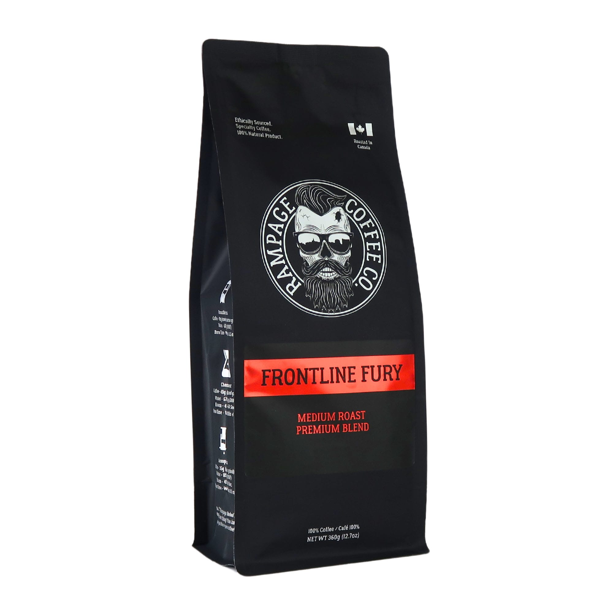Rampage Coffee Co. Frontline Fury Medium Roast Premium Blend Coffee