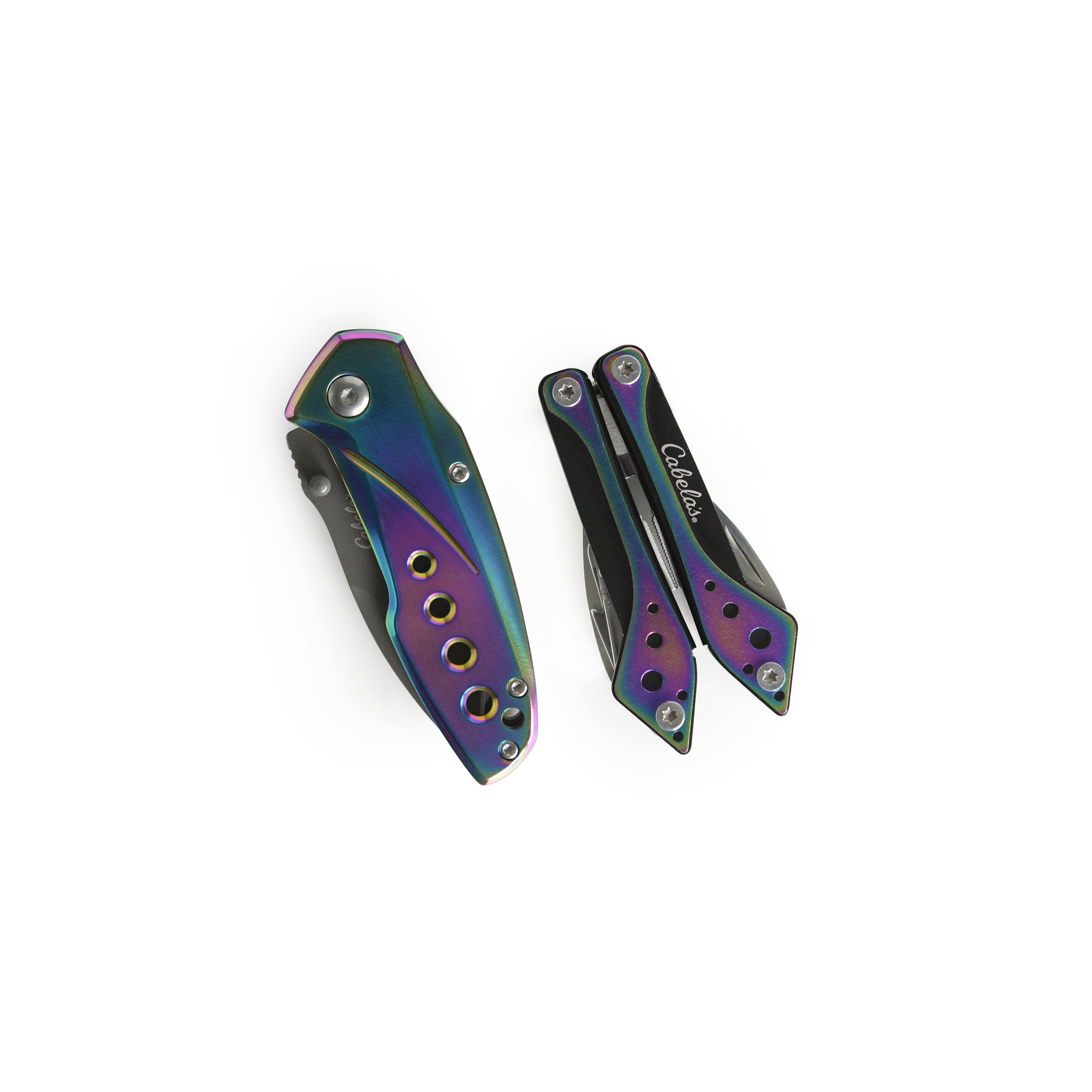 Cabela’s® Folding Knife & Multi-Tool Rainbow Combo