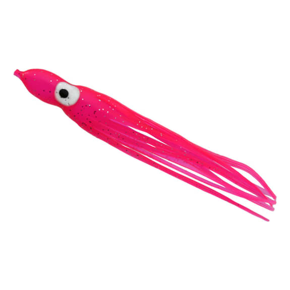 Gibbs-Delta Rigged Squid Hoochy Jig - Pink Minx