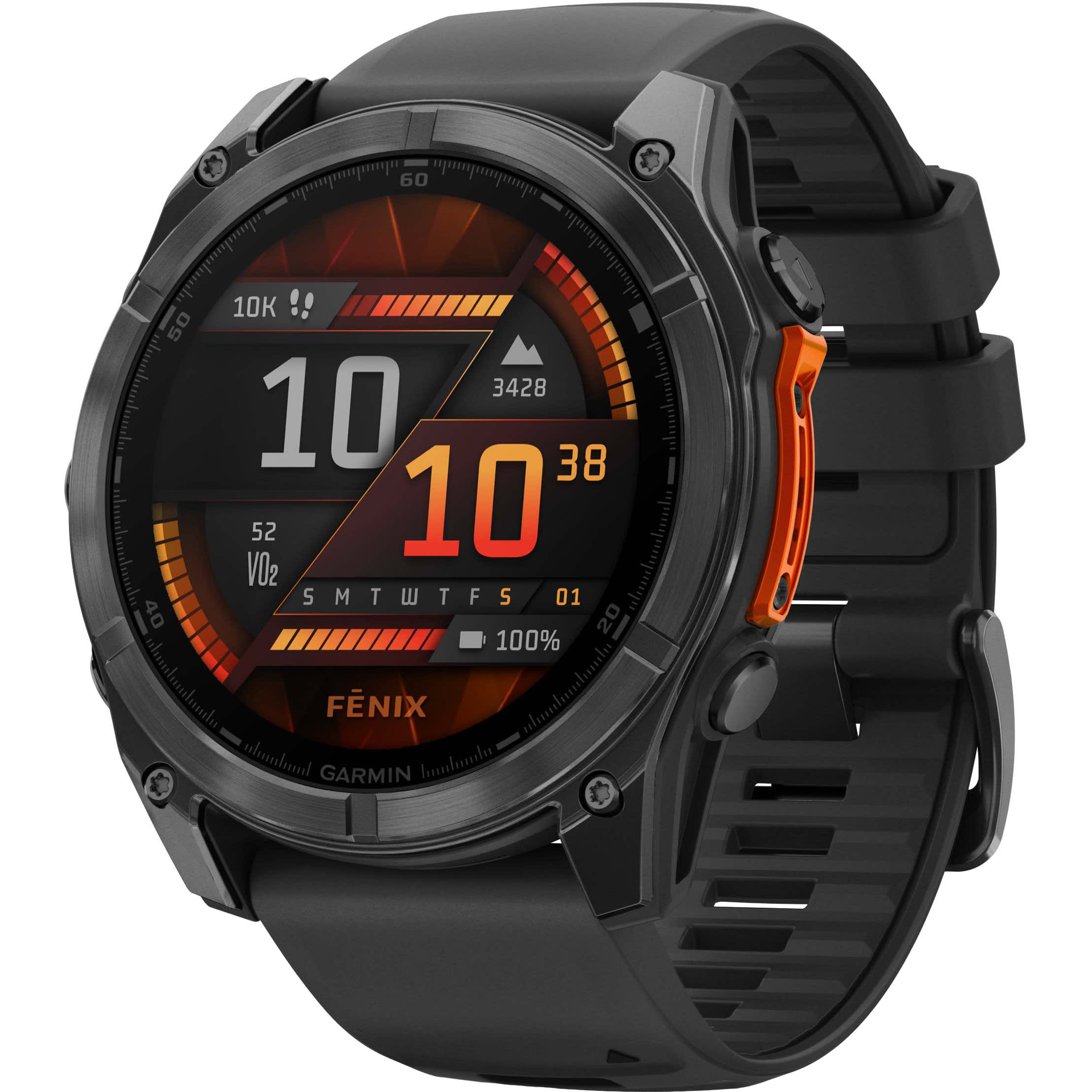 Garmin f nix 8 51mm AMOLED Slate Gray with Black Silicone Band Cabela s Canada