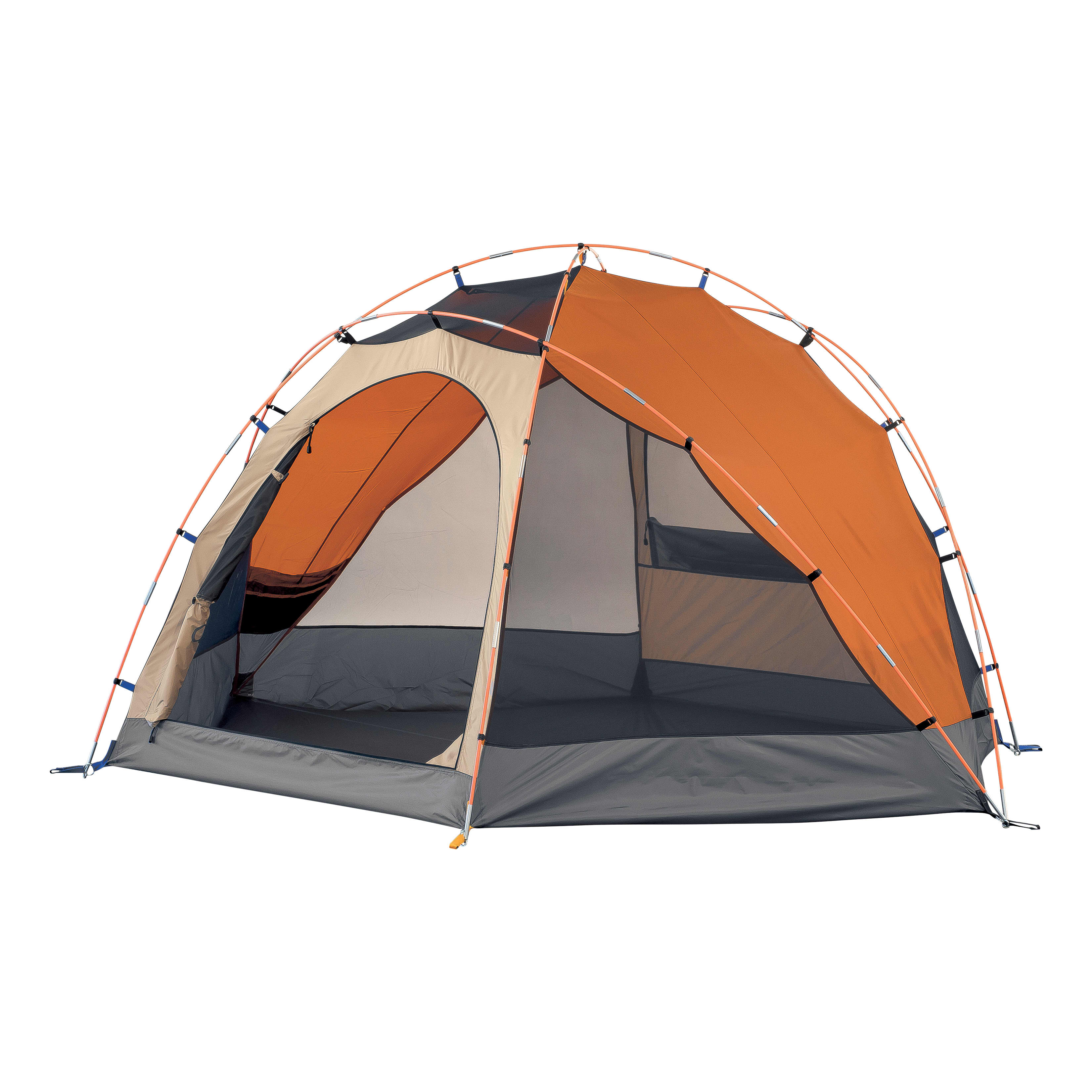 Cabela’s West Wind™ Dome Tent - Without fly - Door open - Orange,Cabela’s West Wind™ Dome Tent - Without fly - Door open - Orange