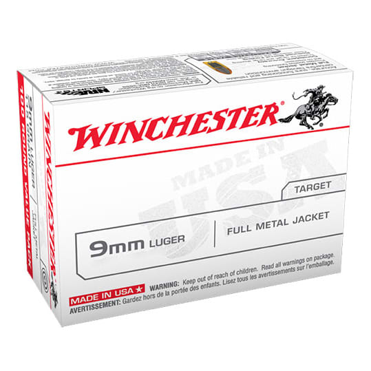 Winchester® 9mm Centrefire Pistol Ammunition