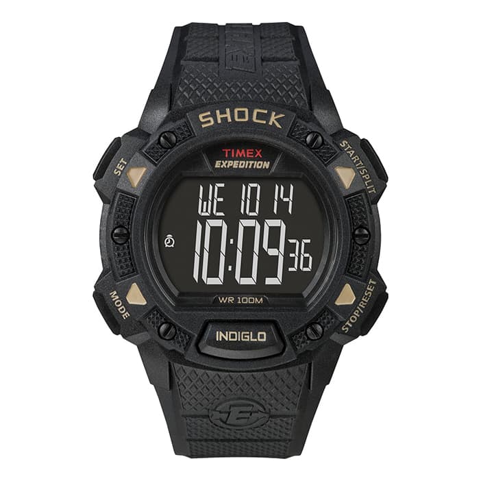 Shock-Resistant Chrono Alarm Timer Watch