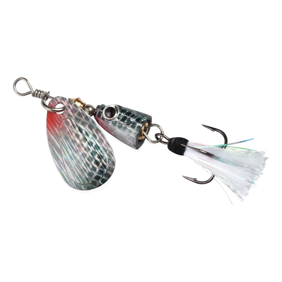 Blue Fox Silver Classic Vibrax Foxtail Fish Lure 3/16 Ounce - Minnow Action