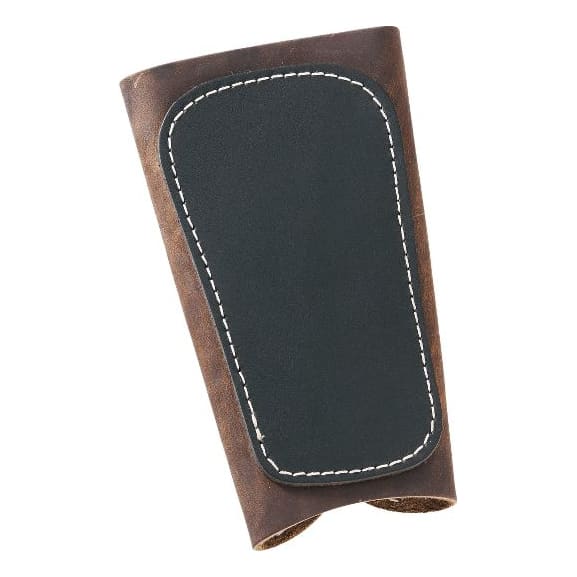 Deluxe Leather Glasses Case Solid Brown