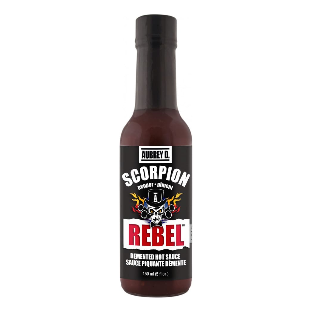 Aubrey D. Rebel Scorpion Pepper Super Hot Sauce