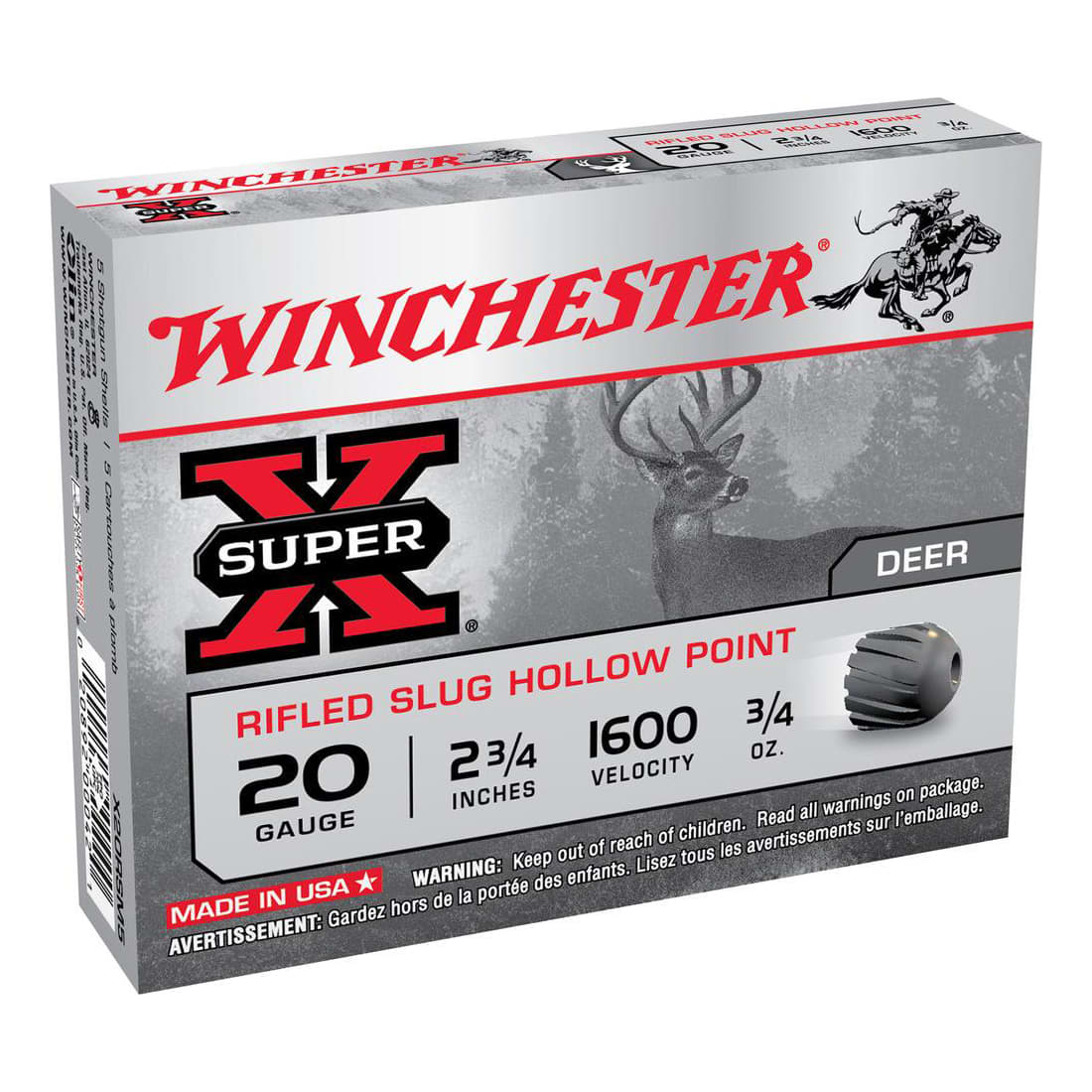 Winchester 15-Round Value Pack Slugs - 20 Ga. - 2-3/4"
