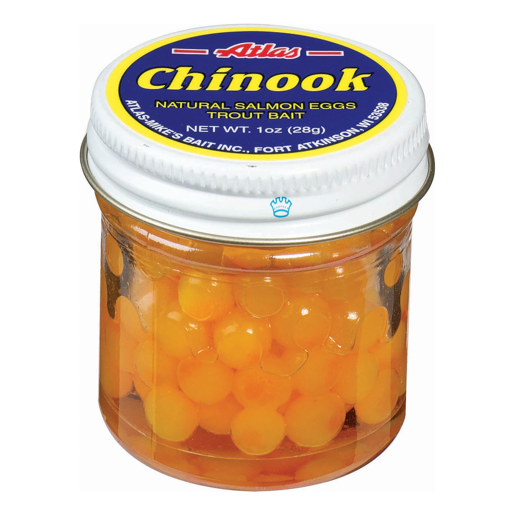 Atlas Mike's Chinook Cheese Salmon Fishing Bait Eggs, 1-Ounce, Yellow