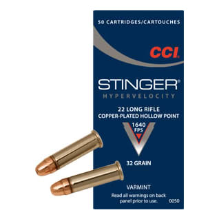 CCI® .22 Long Rifle Stinger Ammunition