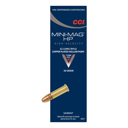 CCi® .22 Long Rifle Mini-Mag HP Ammunition