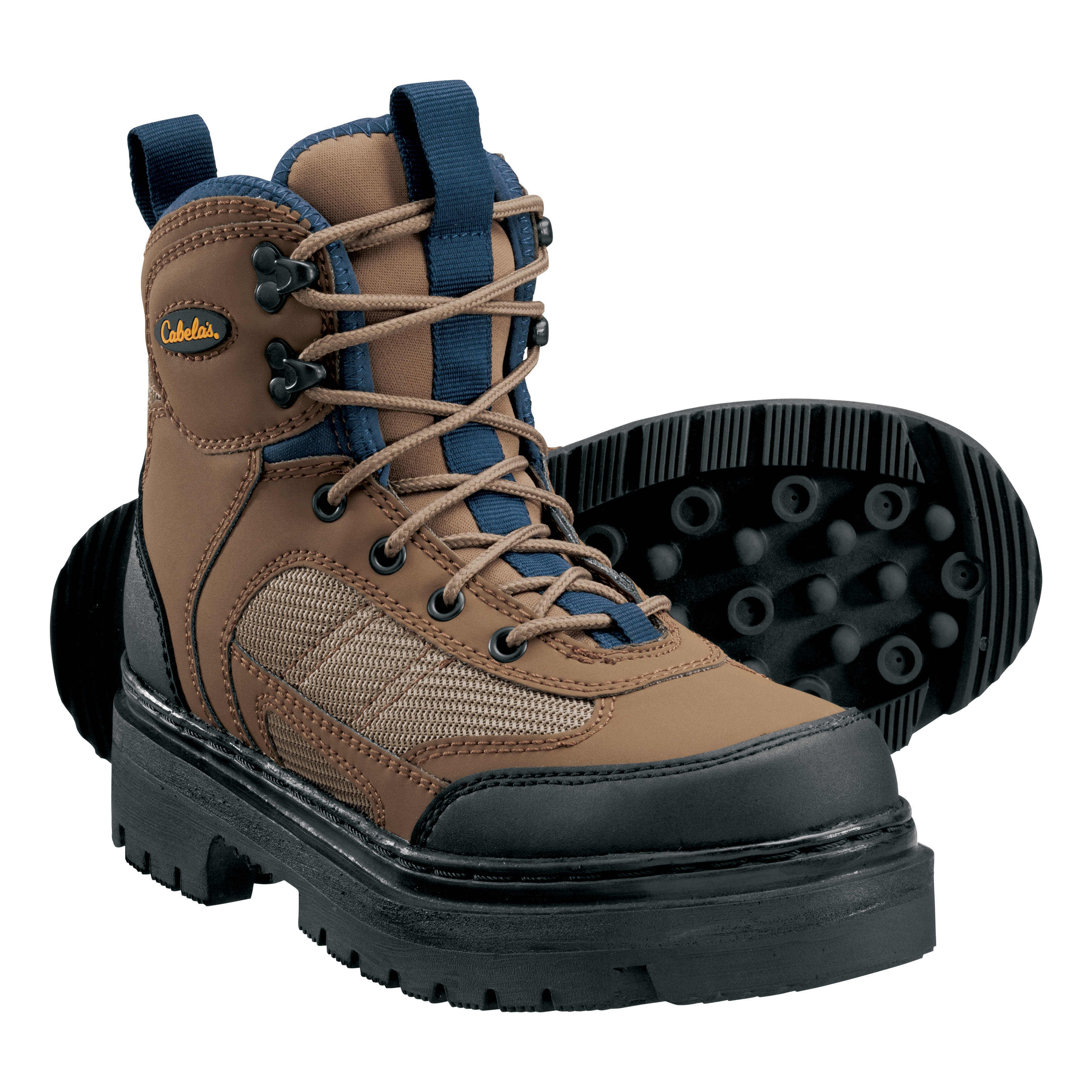 Cabela's Women's Ultralight Lug Sole Wading Boots - Brown/Blue