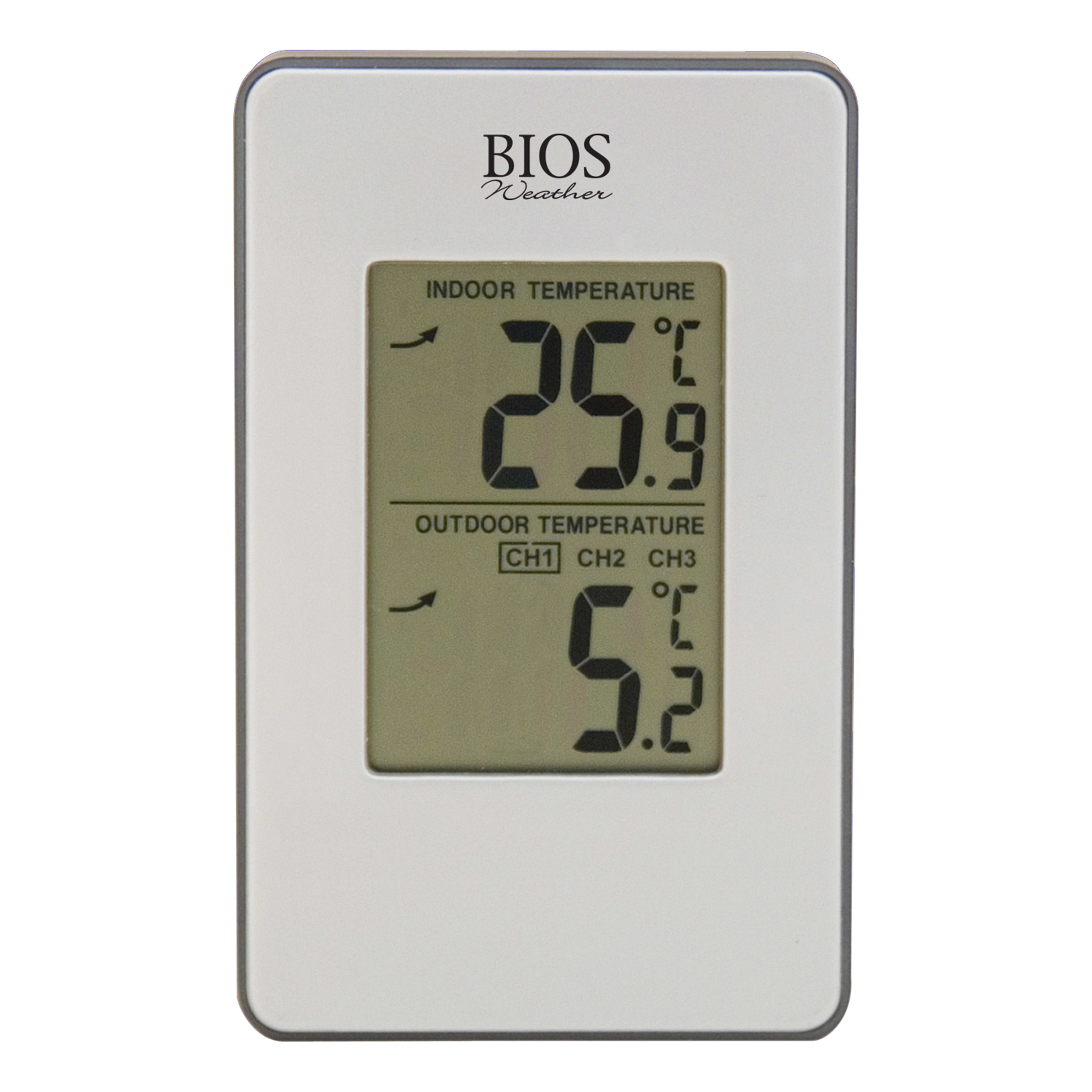 BIOS Weather™ Wireless Indoor/Outdoor Thermometer - Display Panel