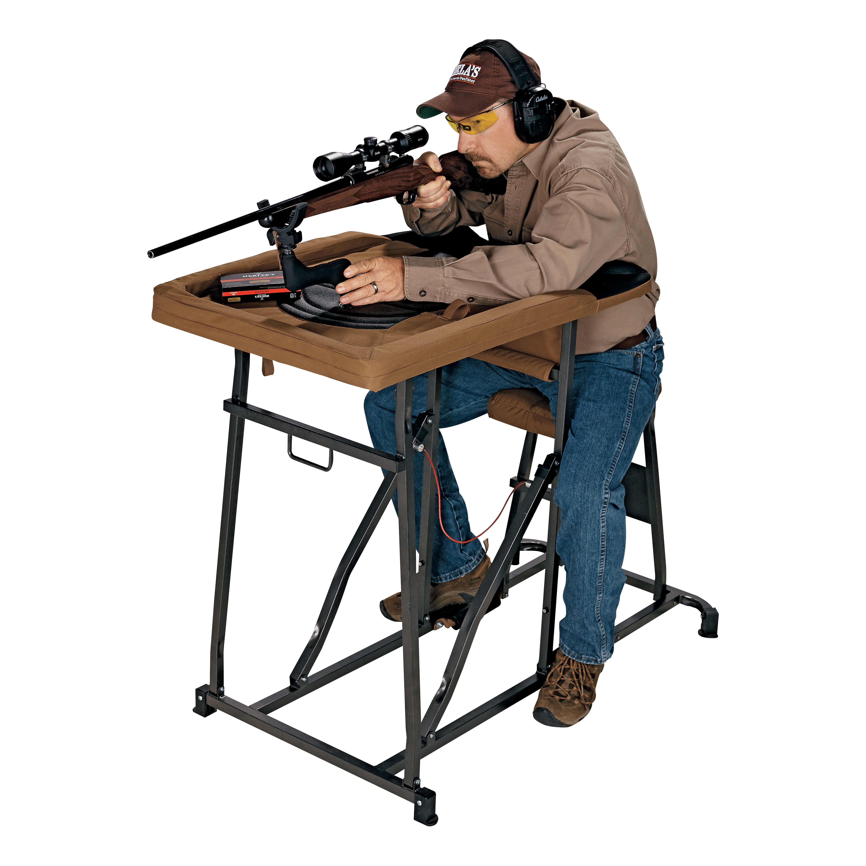 RangeMaxx® Deluxe Shooting Bench - In Use