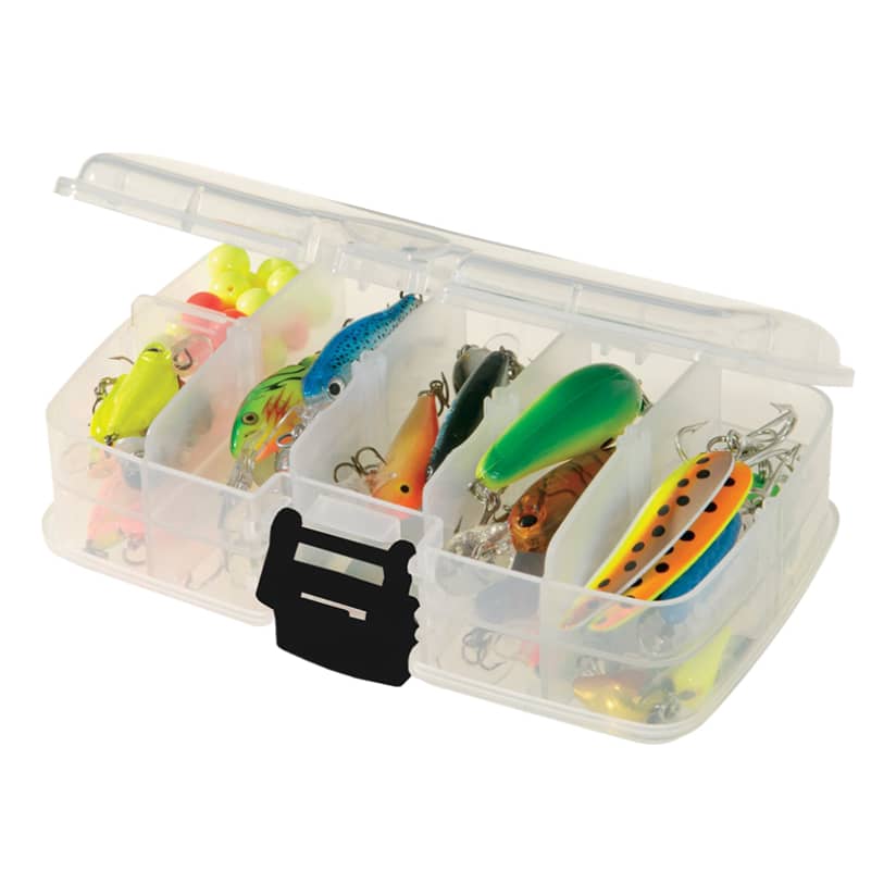 Hot！Buckle Closure Clear Cover Lightweight Fishing Tackle Box 1-8