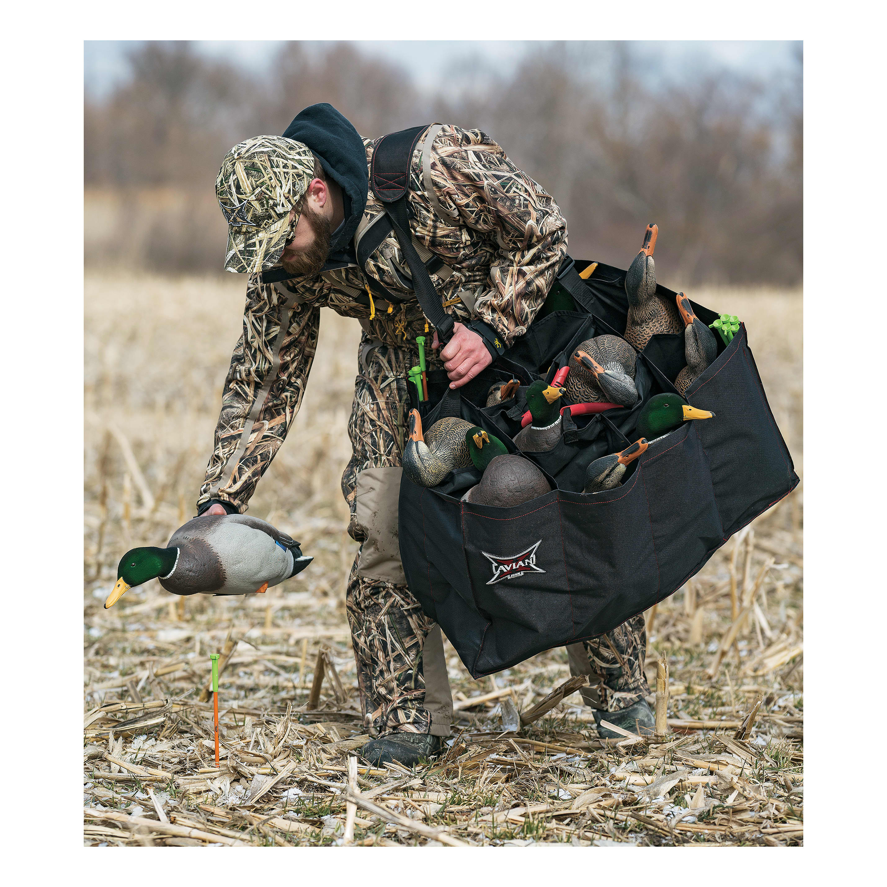Avian-X® AXP Full-Body Mallard Outfitter Duck Decoys w/ Decoy Bag