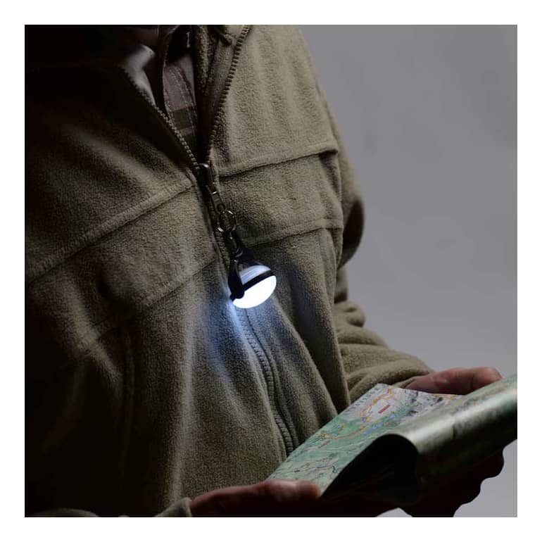 Nite Ize® MoonLit LED Micro Lantern - Clipped Onto Zipper