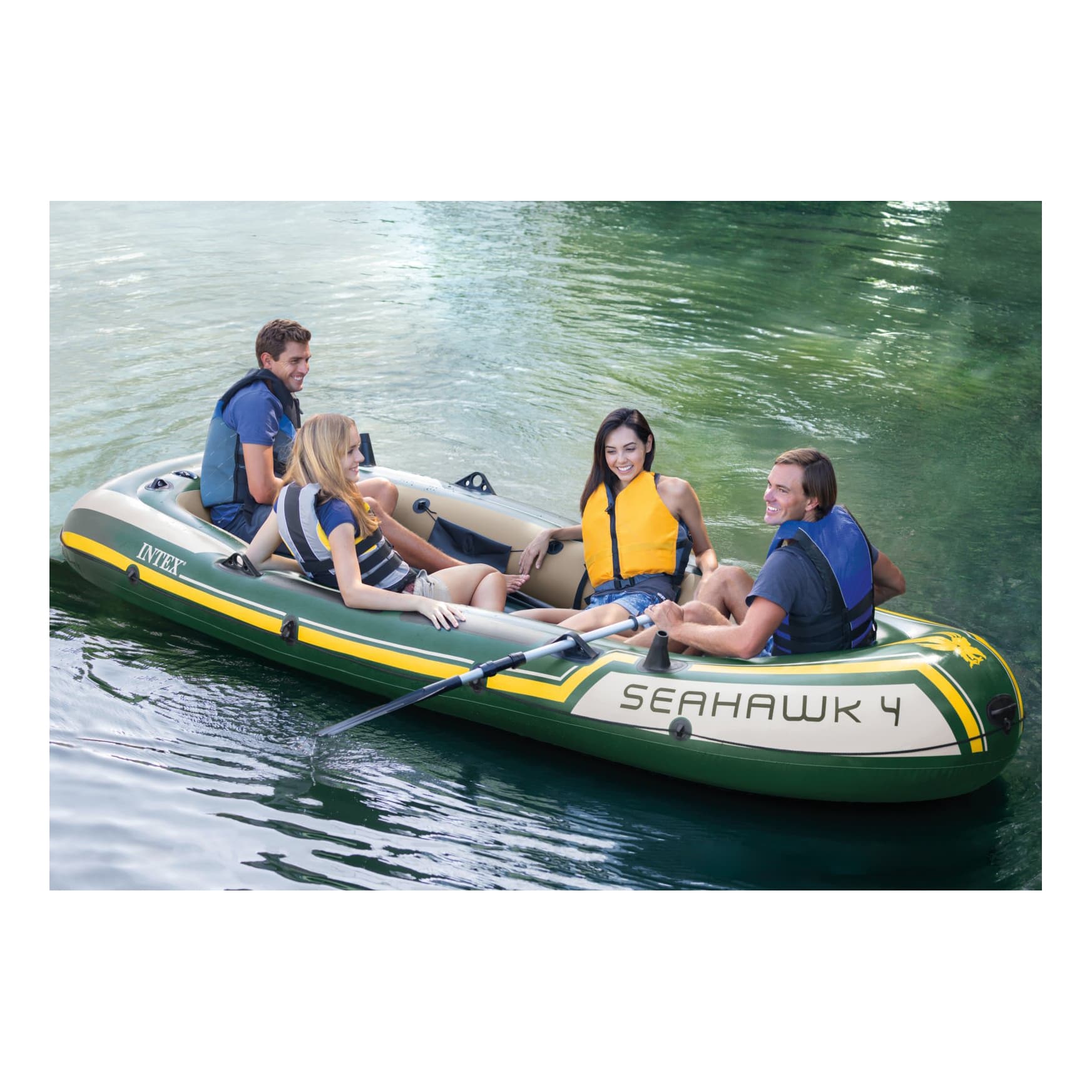 Intex® Seahawk 4 Inflatable Boat Kit