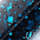 Black Blue Flake