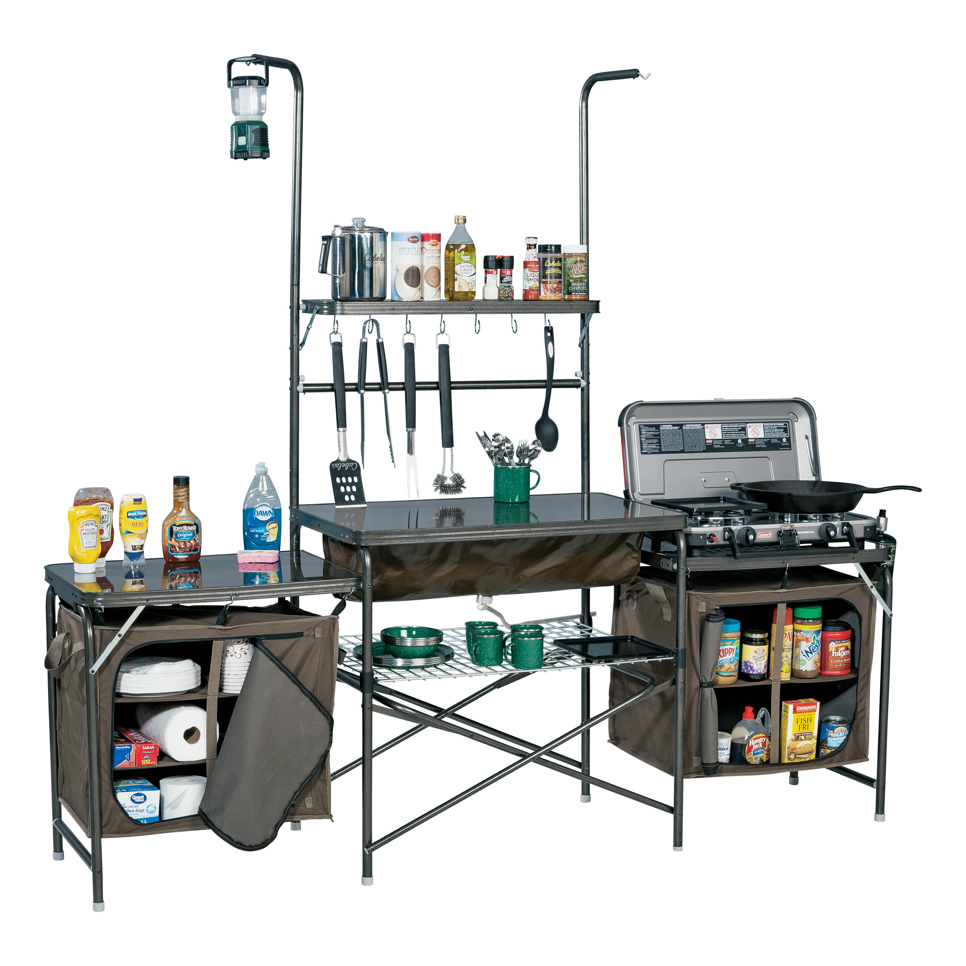 Coleman Portable Set Camping Cooking Pack Away Deluxe Outdoor Kitchen Table  NEW