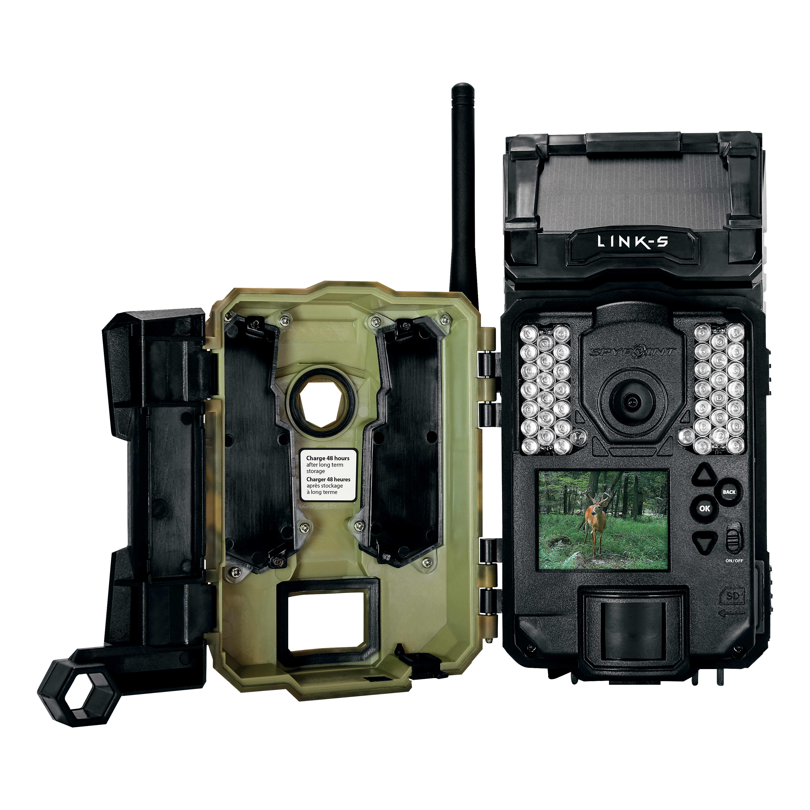 SPYPOINT® LINK-S Solar LTE Cellular Trail Camera - Inside View