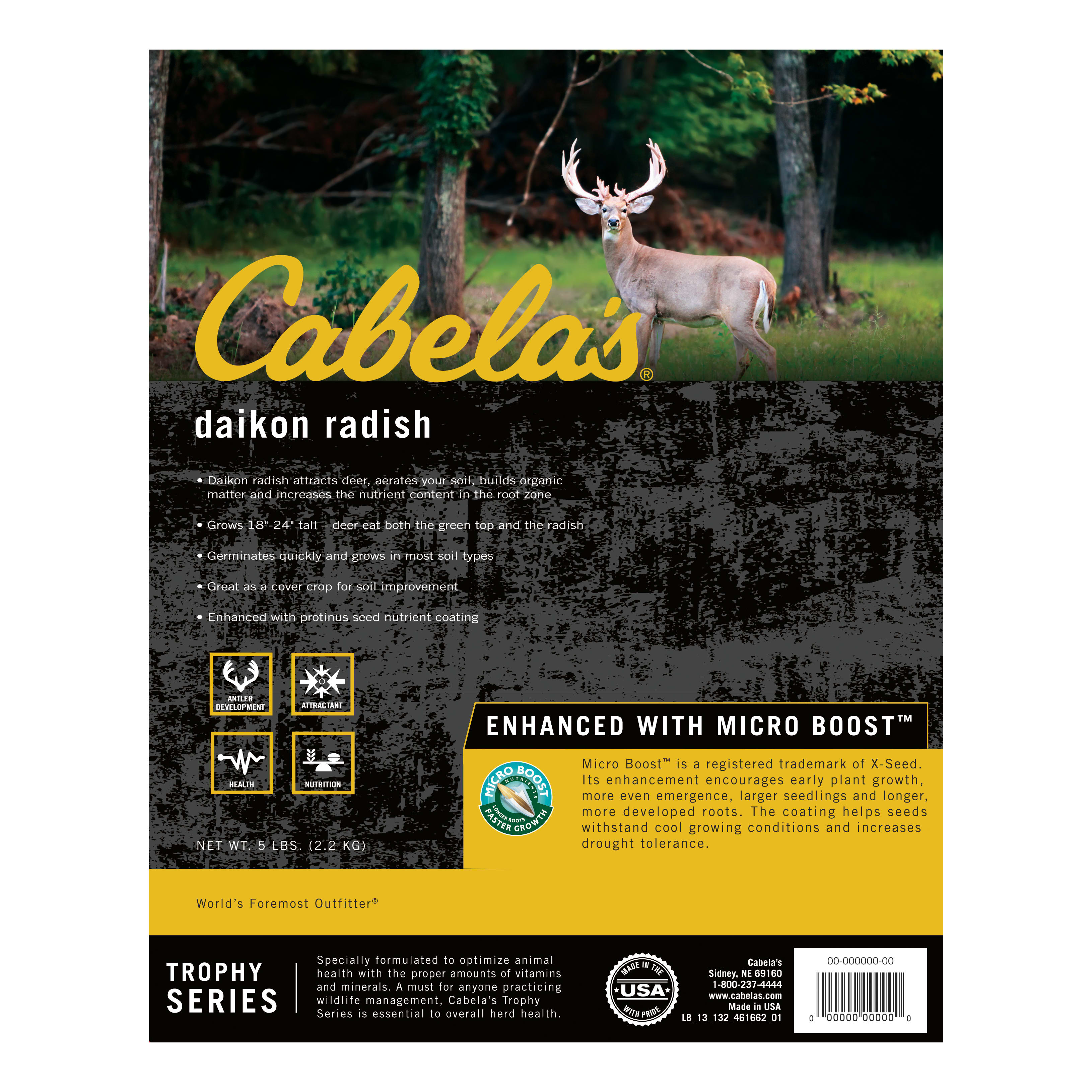 Cabela’s Daikon Radish with Micro-Boost – 5-lb. Bag - Cabelas 