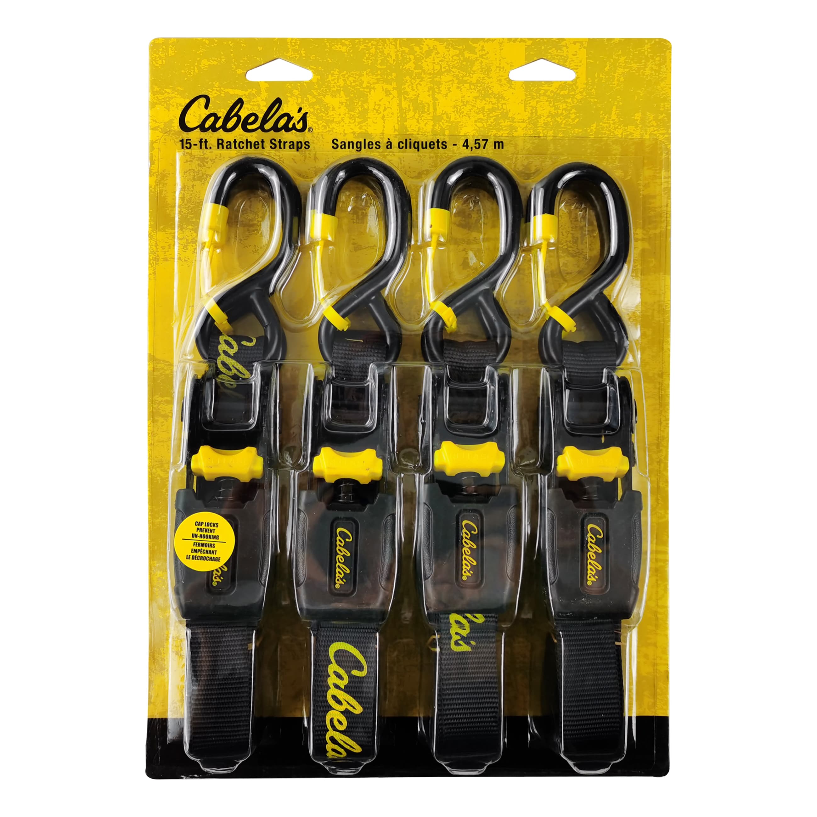 Cabela’s® 15' Ratchet Strap – 4-Pack