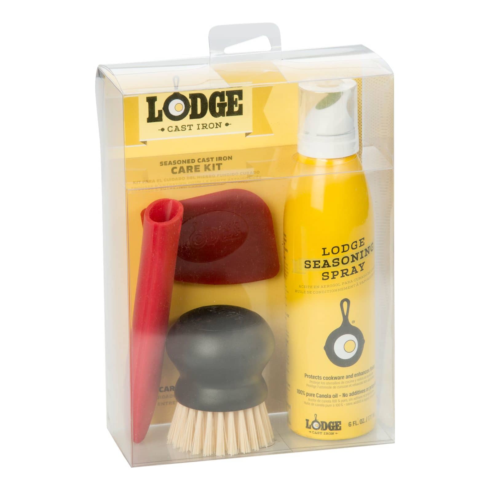 Lodge® Seasoned Cast Iron Care Kit