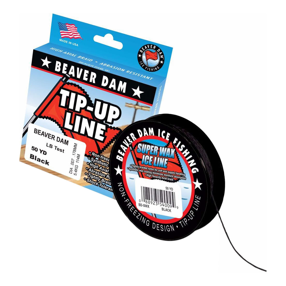 Beaver Dam® Super Wax Tip Up Line