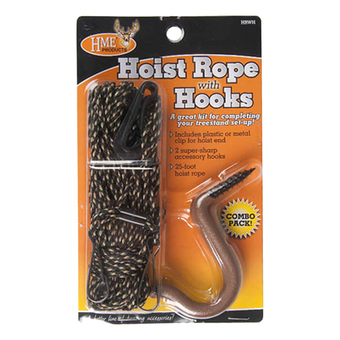 HME Hoist Rope with Hooks - 25 ft.
