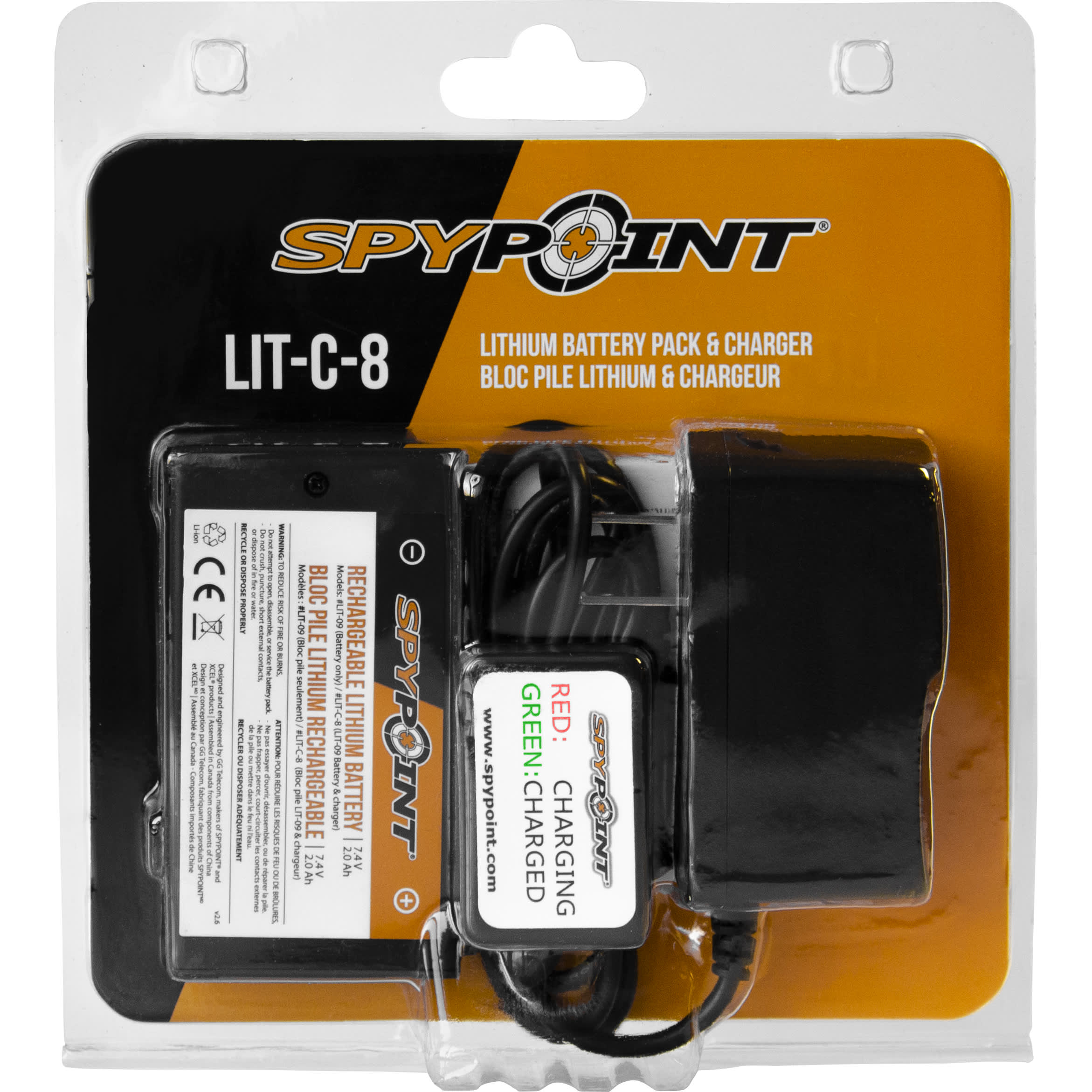 SPYPOINT® Rechargeable Lithium Battery Pack and Charger