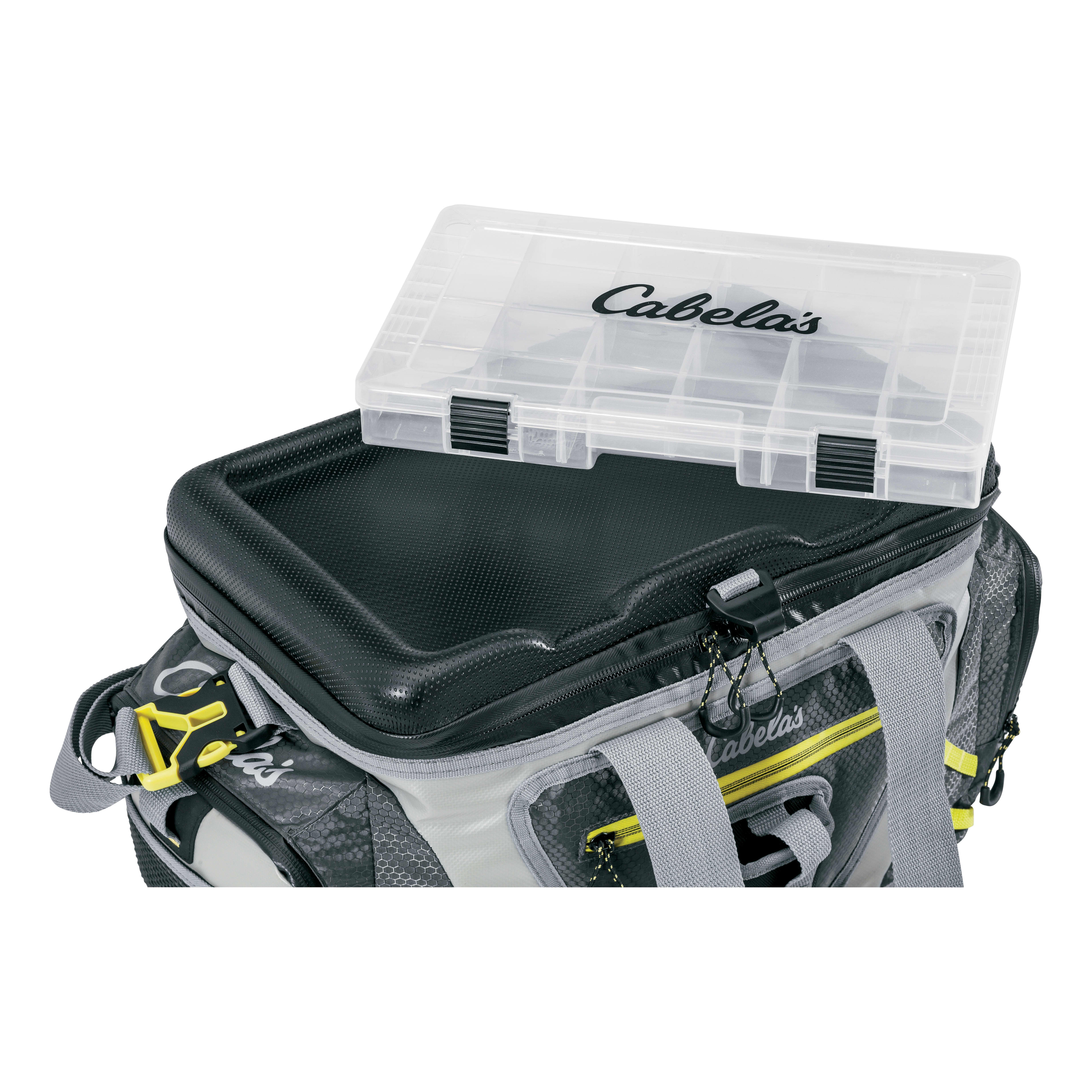 Cabela's Soft Tackle Bag Box with Organizers - and - collection of fishing  essentials - Bunting Online Auctions