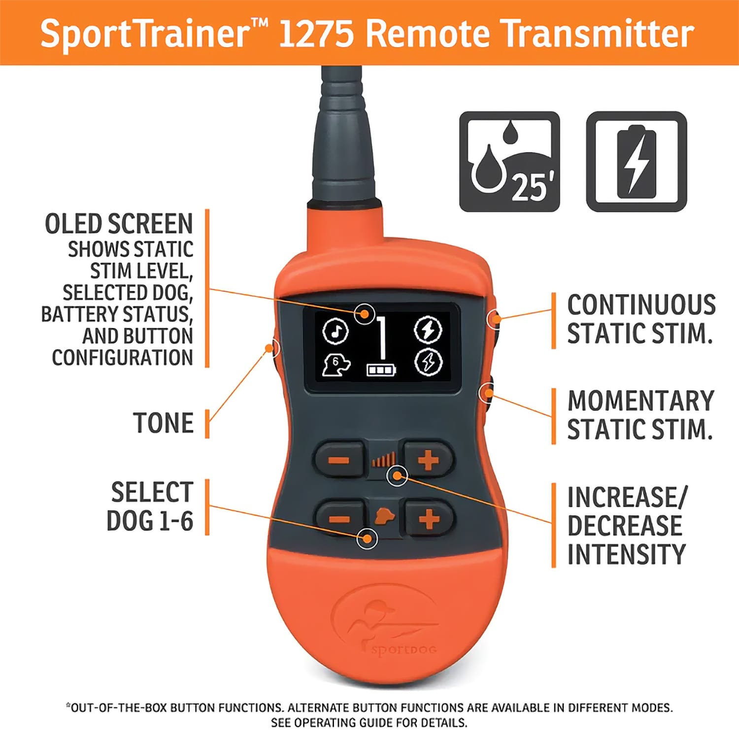 SportDOG Brand® SportTrainer® 1275 - Orange