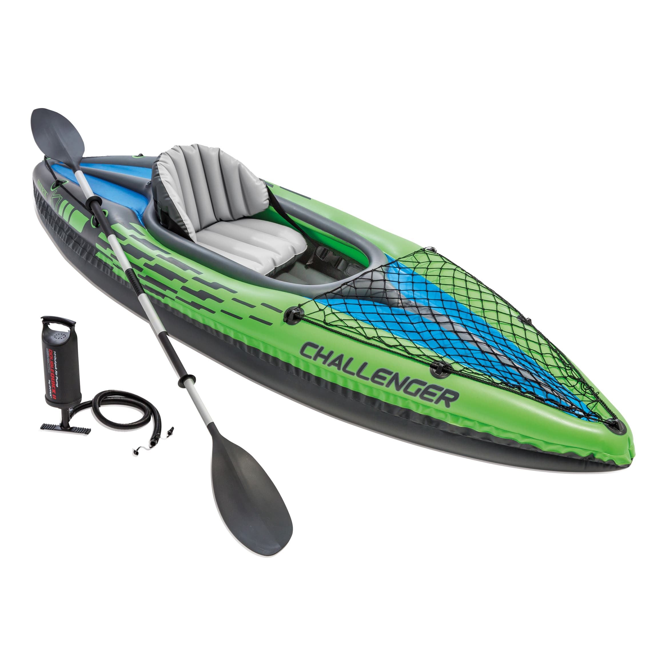 Intex Excursion 4 Inflatable Rafting/Fishing Boat Set WITH 2 Oars  68324EP-WMT - The Home Depot