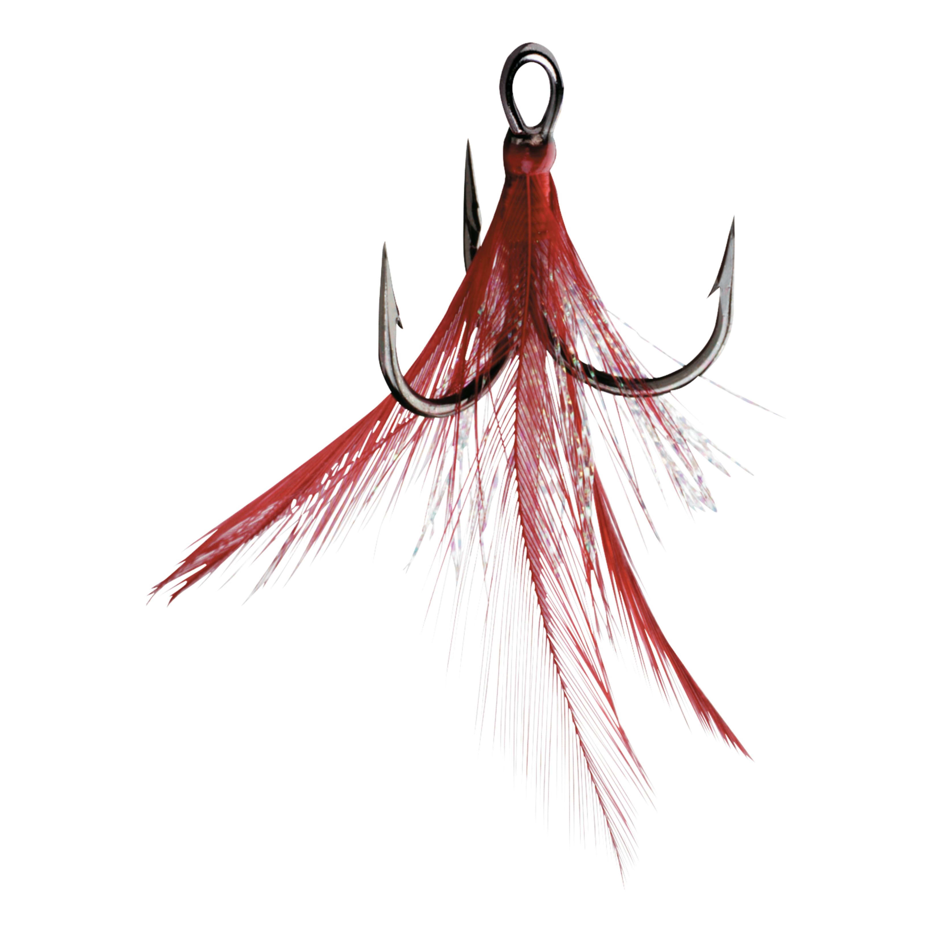 VMC X-Rap Tail Dressed Treble 4 / Black Nickel/Red Feather